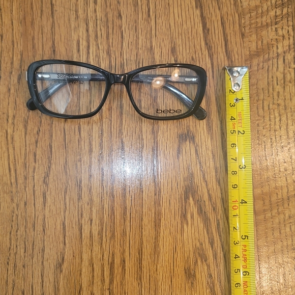 NWT BeBe Black Small Reading Frames Glasses - Picture 3 of 8